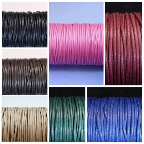【全７色】綿ヒモ1.5mm×100m