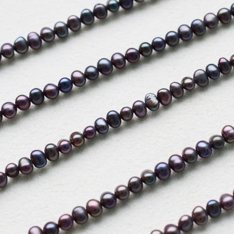 淡水パール ブラック エッグ 3.5～4mm