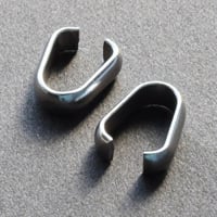 ステンレス製　バチカン(甲丸型) 9mm【10個】