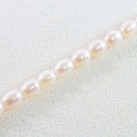 淡水パール　ホワイト　ライス　約6～7.5mm