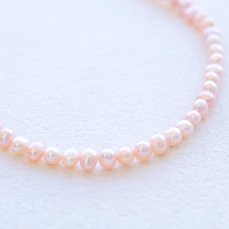 淡水パール ピンク エッグ 3.5～4mm