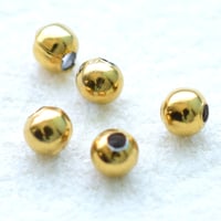 ステンレス製3㎜玉ゴールド【30個】