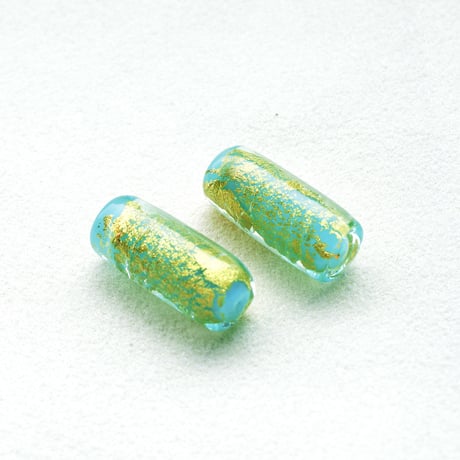 ベネチアン 円筒 10.5×25mm Gフォイル 1個"