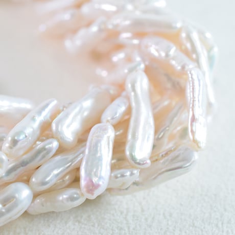 淡水パール　ホワイト　ケシビワ　小　約11～18mm