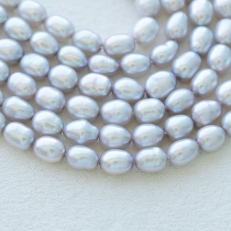 淡水パール  グレーライス 4.5〜5mm