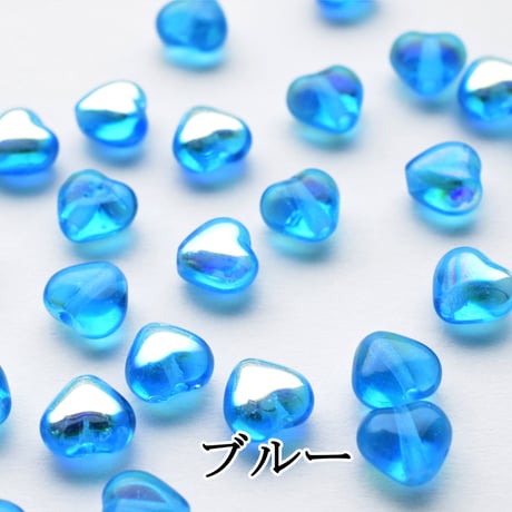 【全9色】チェコ製 ハート (小)　１００個