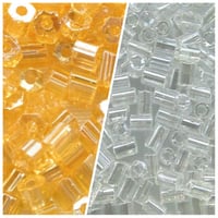 【全2色】2カットガラスビーズ　30g
