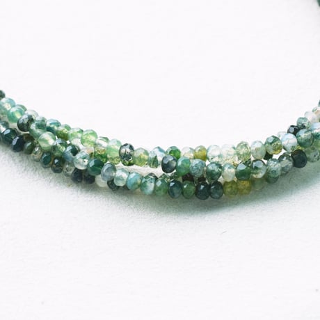 グリーンモスアゲート 3×4mm ボタンカット