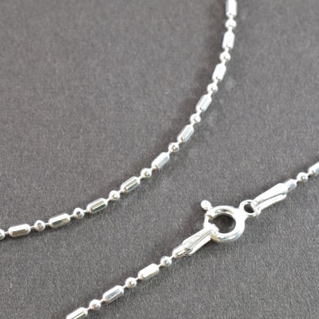 Silver925 引き輪付 カットビーズチェーン 1.4mm幅 45cm