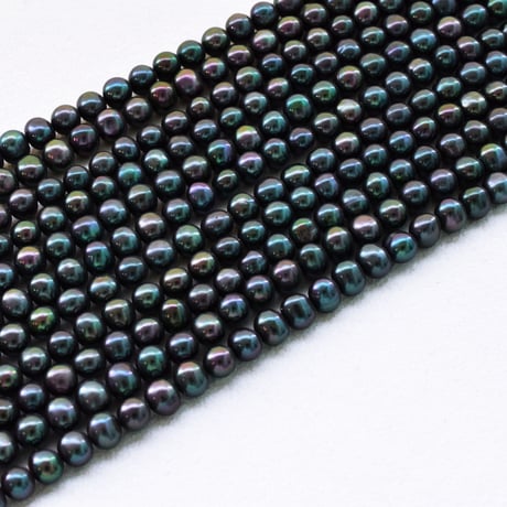 淡水パール ブラック 丸 5～5.5mm