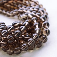 スモーキークォーツ 6mm (丸玉)
