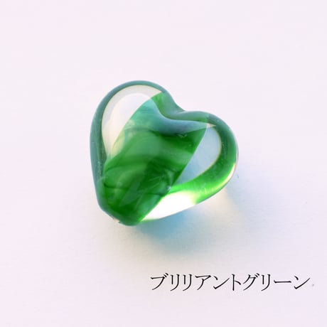 【全９色】チェコ製 ボヘミアンハート 17mm×18mm　１個