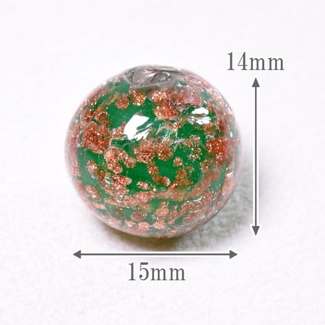 【ベネチアン】ラウンド  アベンチュリーナ 約14mm