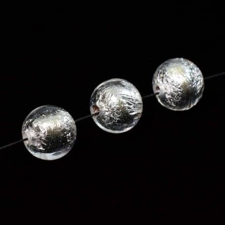 【ベネチアン】シルバーフォイル　ラウンド　約8ｍｍ/10ｍｍ/12ｍｍ/15ｍｍ