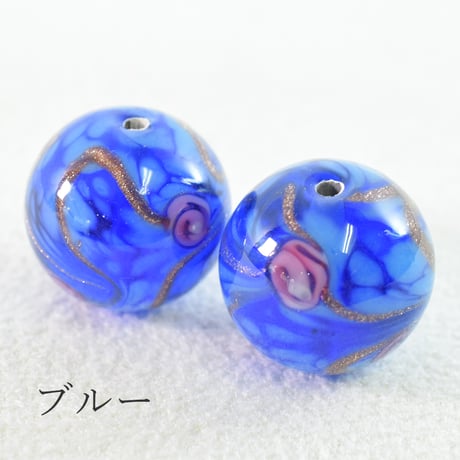 【全３色】チェコ製 ガラスビーズ　カルメン １２mm ２個