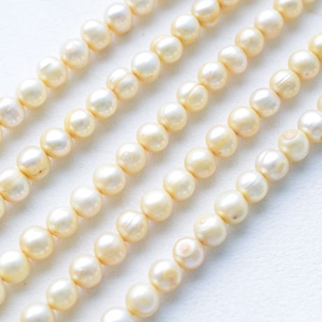 淡水パール バロック ゴールド 7.5～8mm