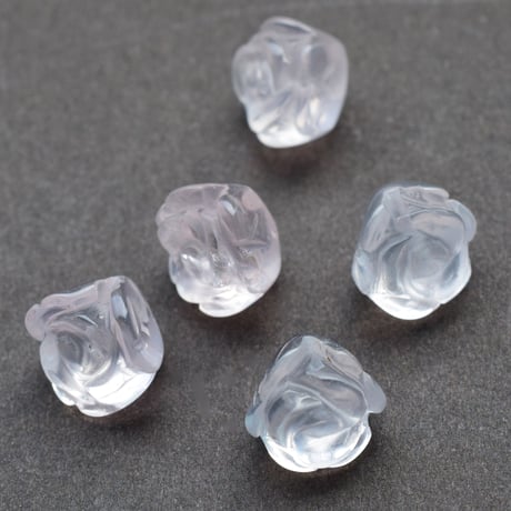 ローズクォーツ ハンドカービングローズ10mm