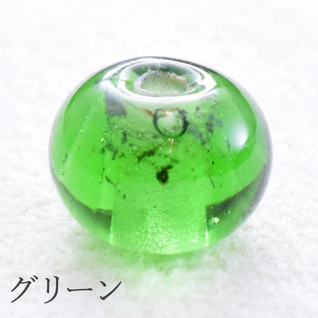 メテオグラス（隕石ガラスビーズ)  10mm　楕円型