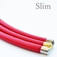 ニューチューブ フェイクレザー　レッド　スリム  【10本セット】