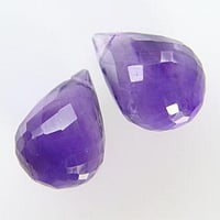 <3-7>アメジスト　ドロップカット 13～15mm【1個】
