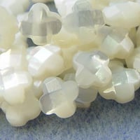 白蝶貝 4ペタル 花 10mm