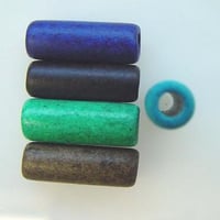 粘土ビーズ・筒MIX【寒色系・50個】