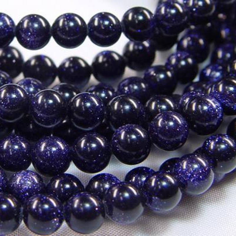 ブルーサンドストーン 6mm(丸玉) | beads lot