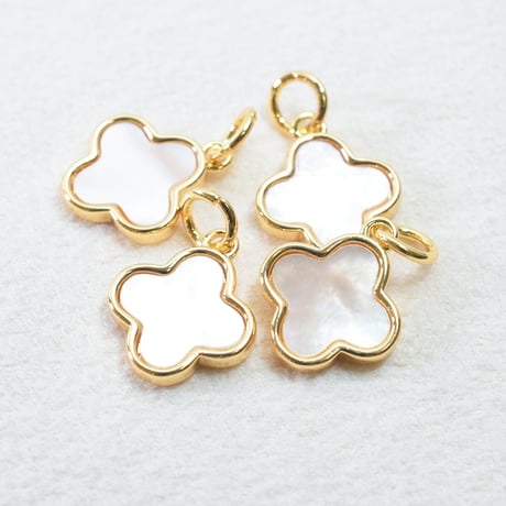 白蝶貝チャーム　4ペタル　1個