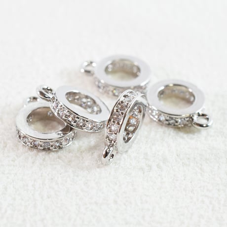ジルコニア　カン付リング(中)7.5×2mm　5個