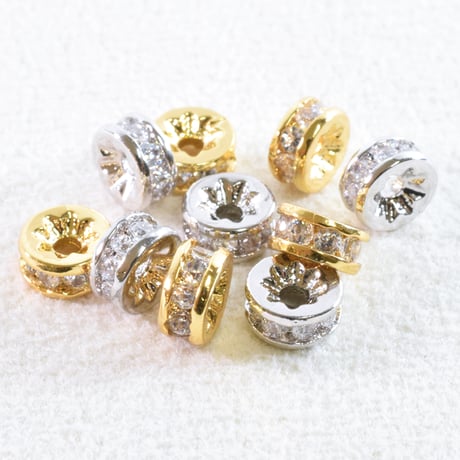 ミル打ちジルコニア　ロンデル6mm　6個
