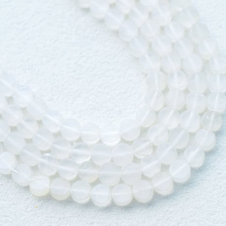 スノークォーツ【ディスク5×2.5mm】