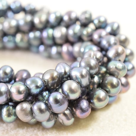 CATEGORY 淡水パール ブラック / ピーコック | beads lot 