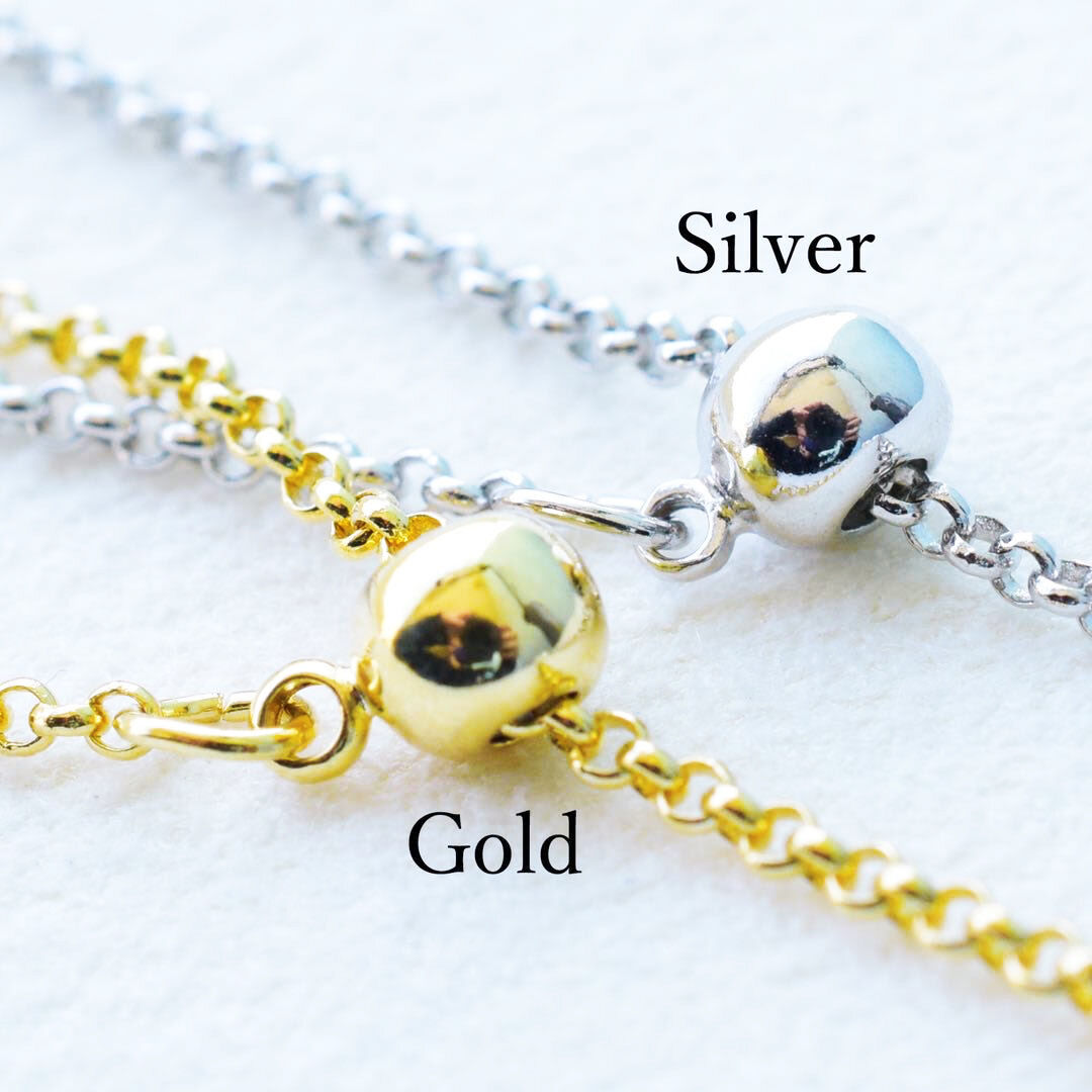 91 調節可能チェーン・チャーム・スライドボール全てステンレス使用　リング 91 調節可能チェーン・チャーム・スライドボール全てステンレス