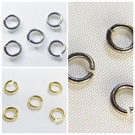 【全３色】丸カン4mm　10g