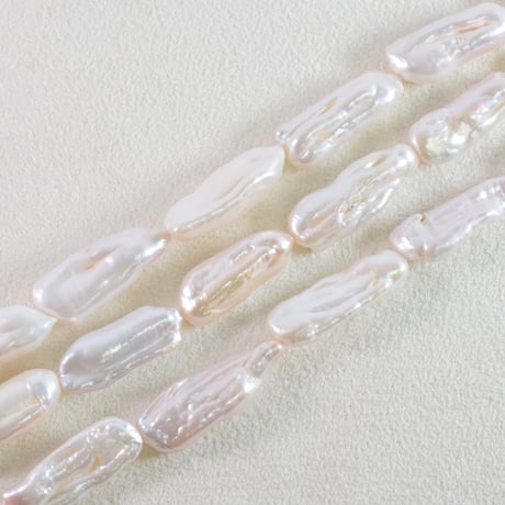 淡水パール　ホワイト　ケシビワ　大　約23～27mm