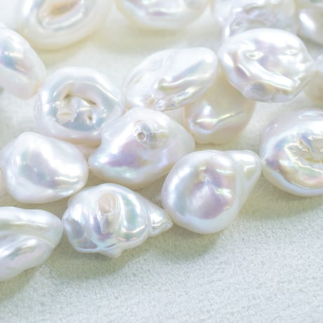 淡水パール ナゲット 約13～17mm 【40cm】