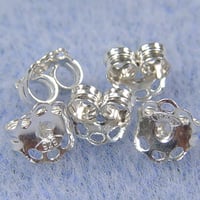 シルバー925  ピアスキャッチ5mm【5ペア】