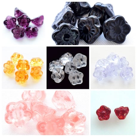 【全７色】チェコ製 ポピー　５０個