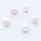 淡水パール  エッグ ピンク  丸フラットサークル 11～12mm 【2個】