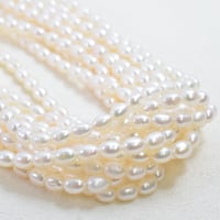 淡水パール AAA 天然色 パープル エッグ 6.5mm | beads lot