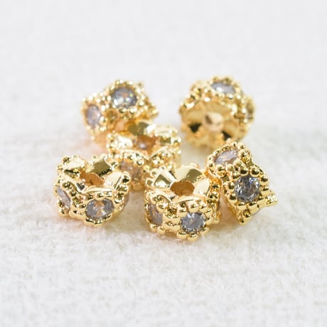 ミル打ちジルコニア　ロンデル4mm　6個