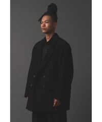 MOLESKIN DOUBLE BREASTED JACKET / BLACK | CLOTH