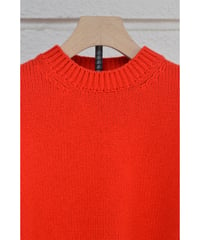 SOFT LAMB WOOL KNIT PULLOVER / Red