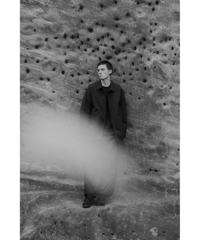 WINDS-DAY COTTON NYLON COACH JACKET / BLACK | C