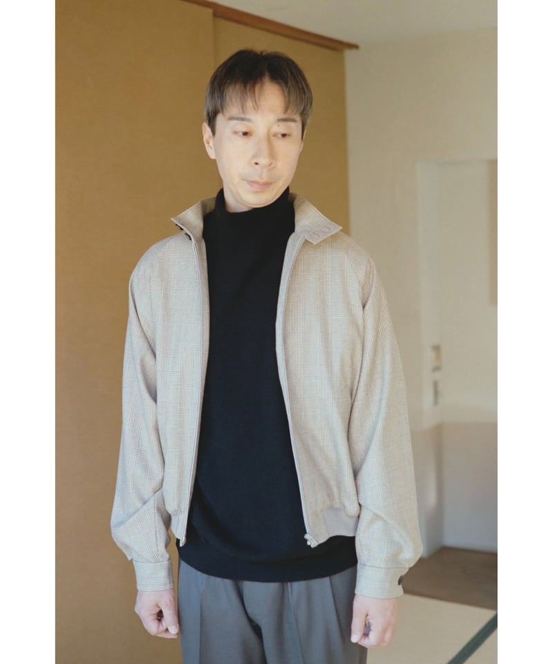 WOOL CASHMERE HIGH NECK KNIT / BROWN | CLOTH&CL