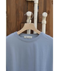Thin jersey stitch S/S tee / Fog blue