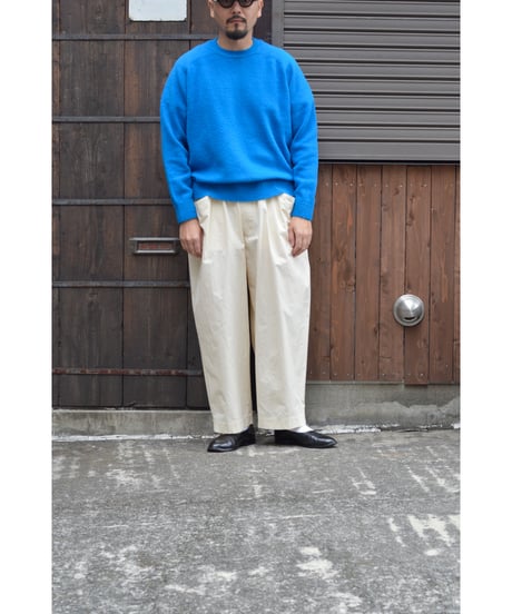 CIRCLE KNIT PULLOVER / Blue