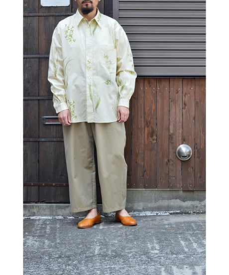 SUPERIOR GABARDINE PLAIN FRONT SLACKS / BEIGE
