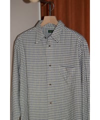 regular collar check shirt / IVORY