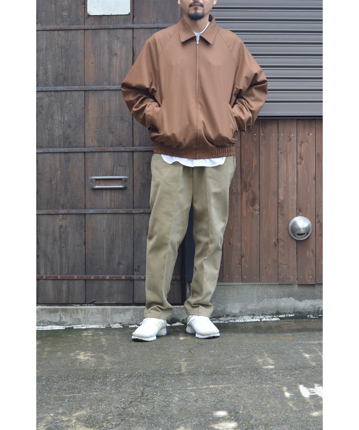 FLANNEL RAGLAN BLOUSON / BROWN | CLOTH&CLOTHING FLANNEL RAGLAN BLOUSON / BROWN | CLOTH&CLOTHING